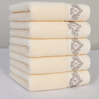 Conjunto de 5 Toalhas de Rosto Luxuosa 100% Algodão